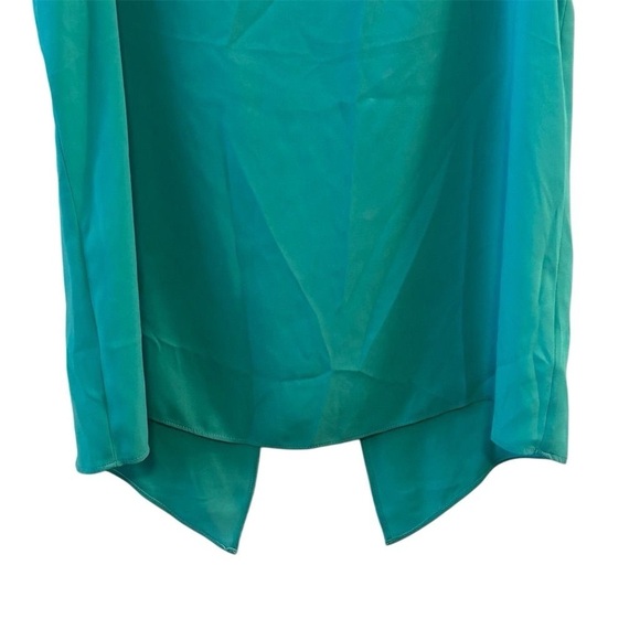 Express Women's Split Back Tank Top Green Size M Sleeveless Scoop Neck - Picture 4 of 6